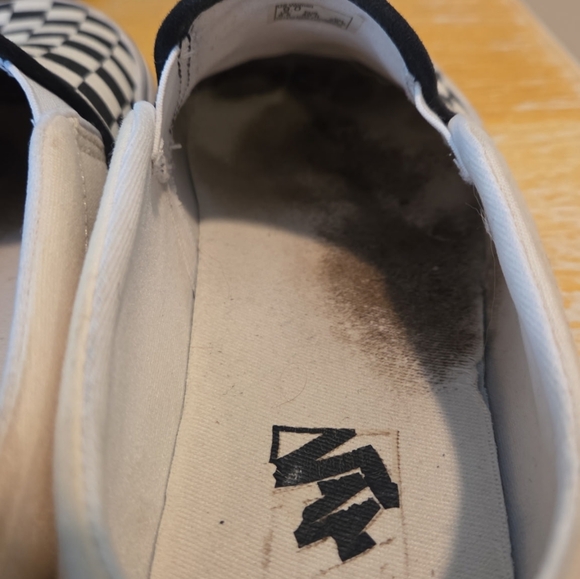 Van's Checkered Black & White Slip-Ons US Women's 9 - Picture 7 of 9